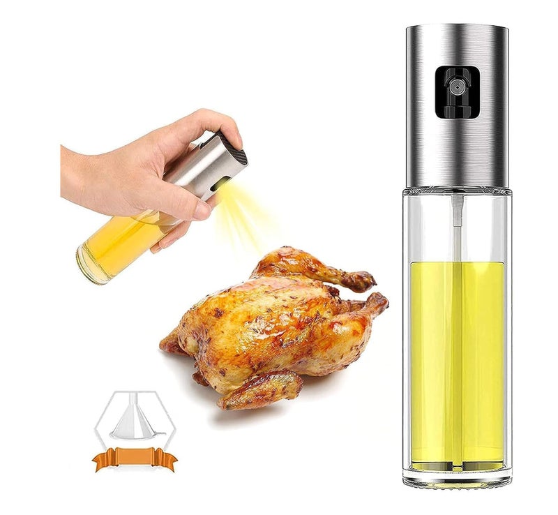 Rymel oil sprayer bottle, 100ml oil spray versatile glass, 3pcs olive oil sprayer mister,olive oil spray for cooking, salad, bbq, kitchen baking, roasting - Image 4