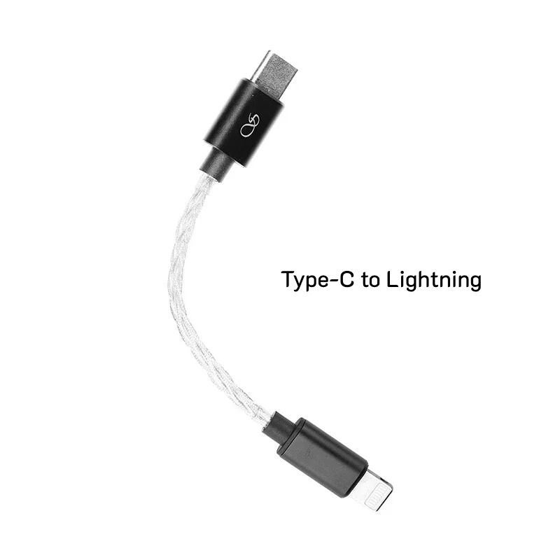 Shanling L3 Usb-c to Usb-c Cable for UA3 UA5 Dac, Pure Silver Audio Cable, Type-C to Lightning - Image 3