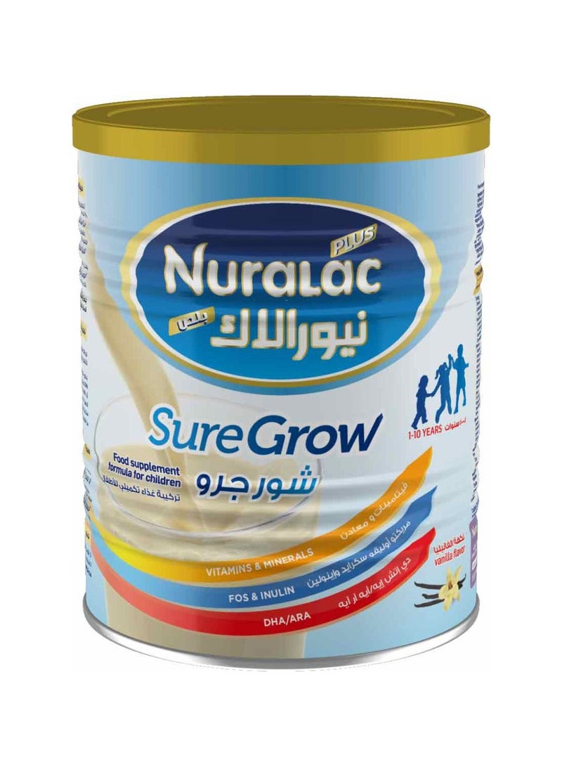 نيورلاك نيورالاك بلص شور جرو حليب أطفال فانيلا - 900 جم 
