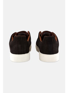 Algspar Men Suede Slip On Casual Shoes, Dark Brown  - Image 2