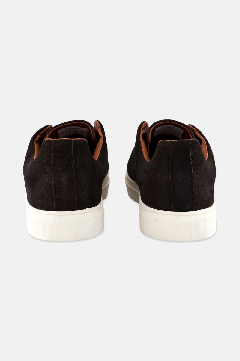 Algspar أحذية كاجوال للرجال من الجلد المدبوغ، بني داكن - Image 2