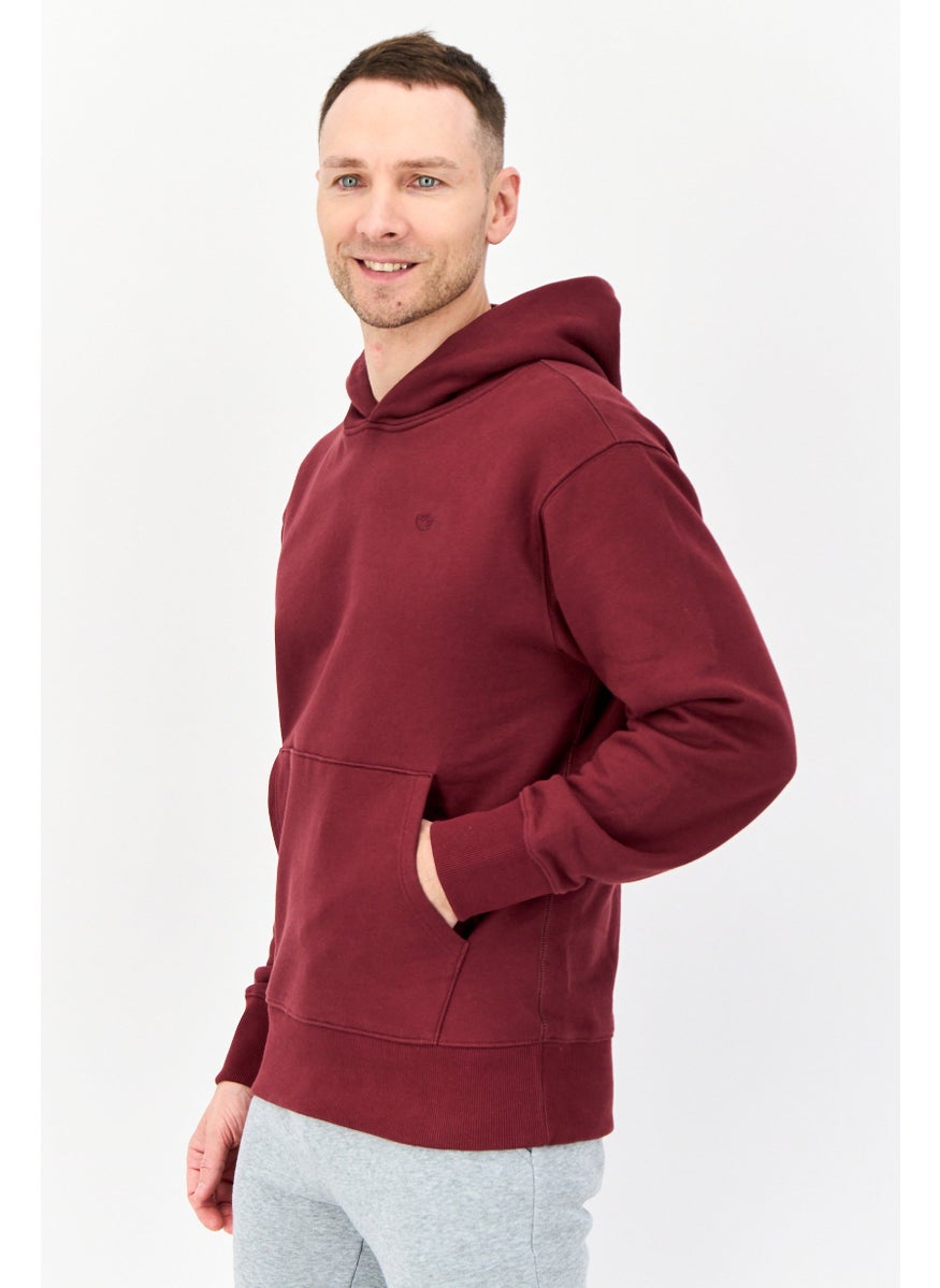 adidas Originals - Men Sportswear Fit Outdoor Contempo French Terry Hoodie, Maroon - Image 1