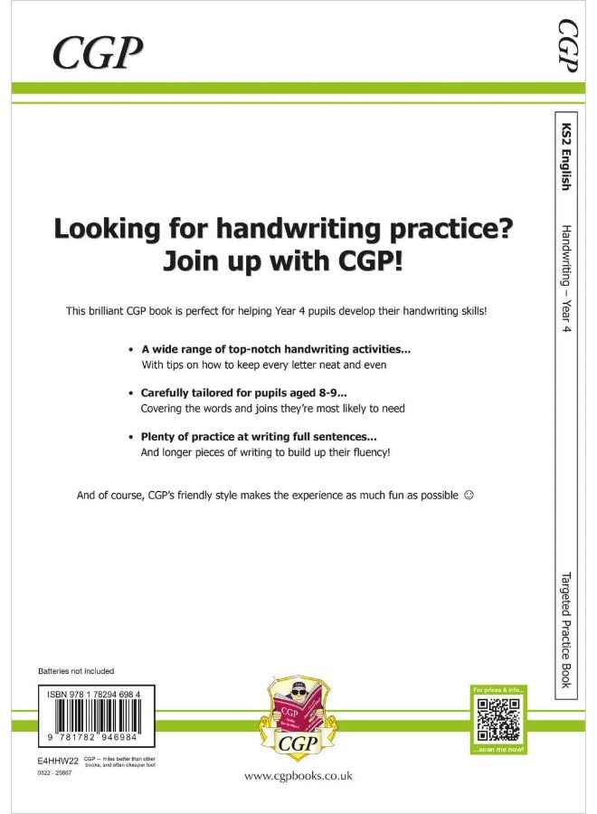 KS2 English Targeted Practice Book: Handwriting - Year 4 - Image 2