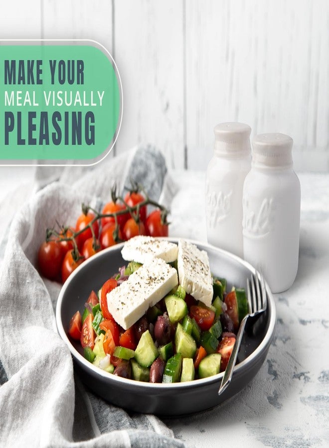 كومفيفي طقم هزازات ملح وفلفل من كومفيفي - سيراميك أبيض مائي - ديكور مطبخ ريفي أنيق - Image 3