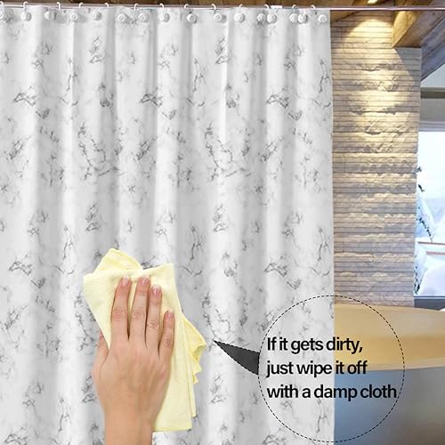 Myratts Plastic Shower Liner - Premium PEVA 4G Shower Curtain Liner with Rustproof Grommets and 3 Weighted Magnets, Waterproof Shower Curtains for Bathroom (Cloud Pattern, 72" x 72") - Image 4