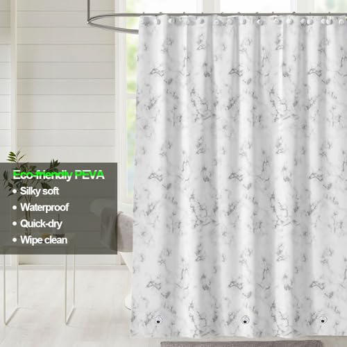 Myratts Plastic Shower Liner - Premium PEVA 4G Shower Curtain Liner with Rustproof Grommets and 3 Weighted Magnets, Waterproof Shower Curtains for Bathroom (Cloud Pattern, 72" x 72") - Image 2