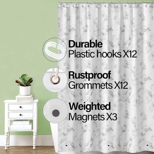 Myratts Plastic Shower Liner - Premium PEVA 4G Shower Curtain Liner with Rustproof Grommets and 3 Weighted Magnets, Waterproof Shower Curtains for Bathroom (Cloud Pattern, 72" x 72") - Image 5