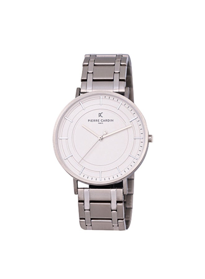 PIERRE CARDIN CBN.3038 MEN'S LUXURY SILVER TIMEPIECE - ELEGANT ROUND DIAL - Image 1