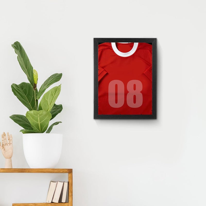Homoyoyo Sports Jersey Display Frame Shadow Box 11x14 Wooden Shirt Collection Case for Baseball Basketball Football Uniforms Wall Mountable - Image 4