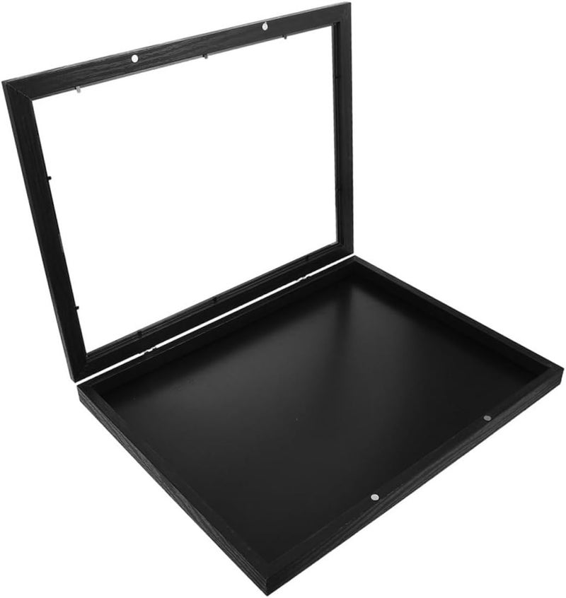 Homoyoyo Sports Jersey Display Frame Shadow Box 11x14 Wooden Shirt Collection Case for Baseball Basketball Football Uniforms Wall Mountable - Image 1