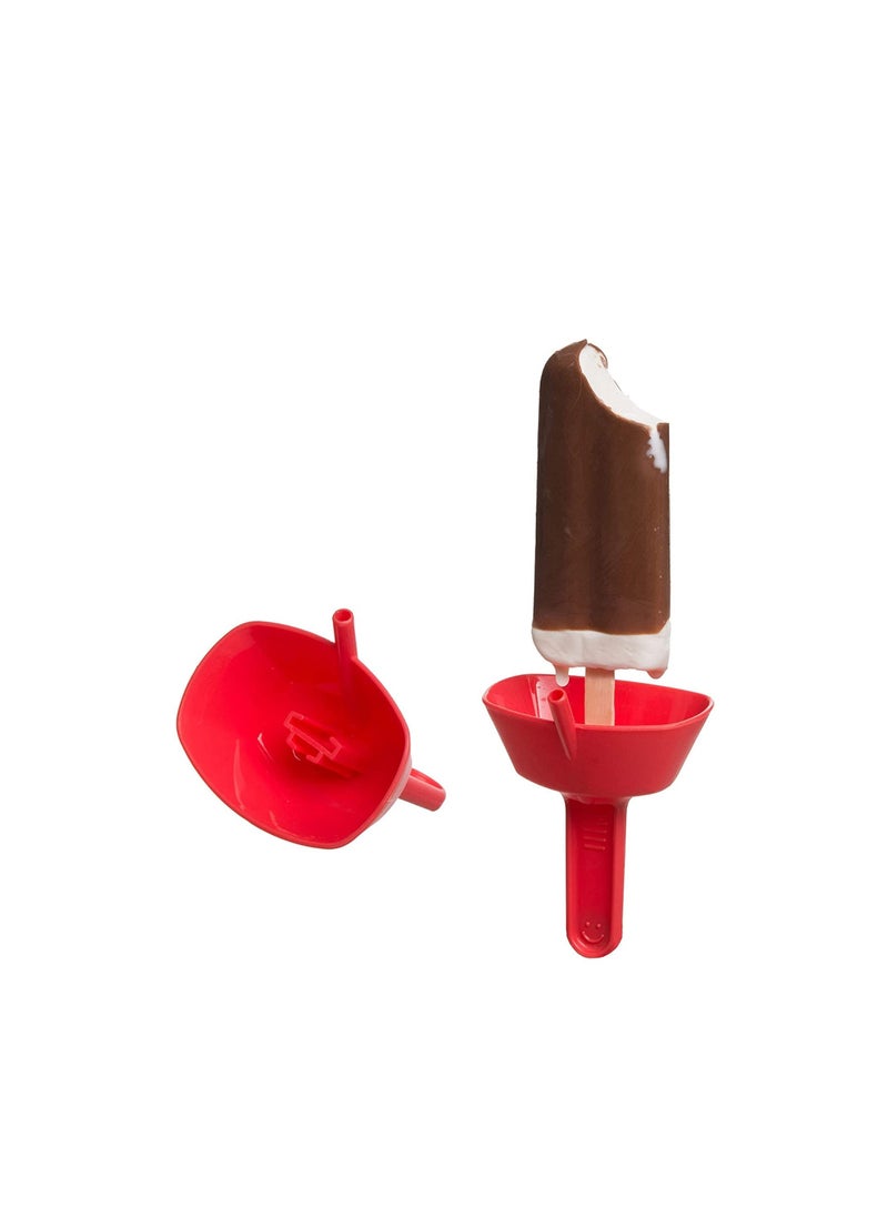 Generic Drip Free Popsicle Holder, Frozen Treats Holder with Straw, BPA-Free and Lead-Free (Random color, 10 pcs)  - Image 2