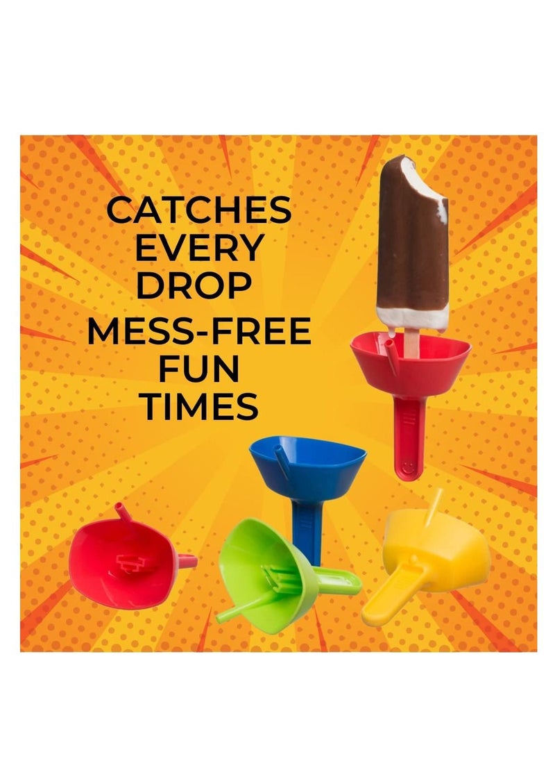 Generic Drip Free Popsicle Holder, Frozen Treats Holder with Straw, BPA-Free and Lead-Free (Random color, 10 pcs)  - Image 3