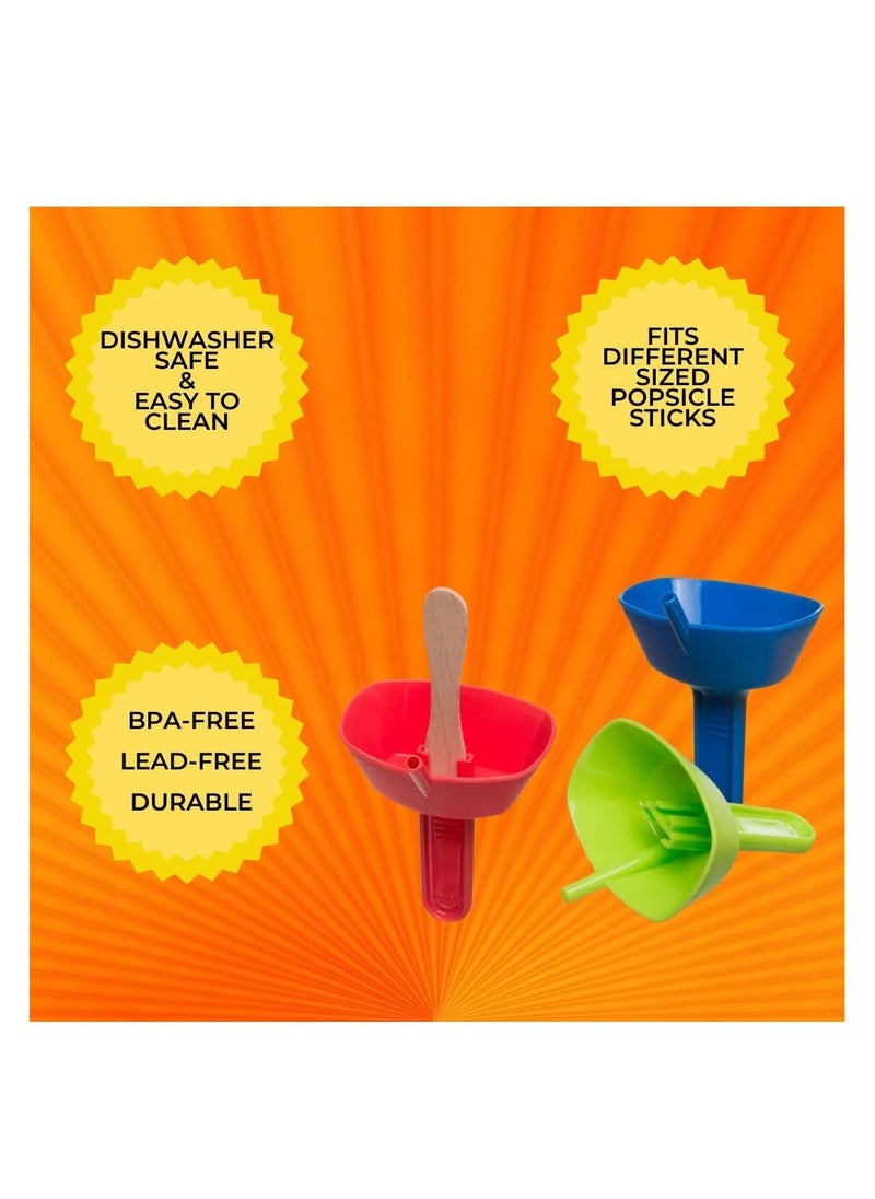 Generic Drip Free Popsicle Holder, Frozen Treats Holder with Straw, BPA-Free and Lead-Free (Random color, 10 pcs)  - Image 4