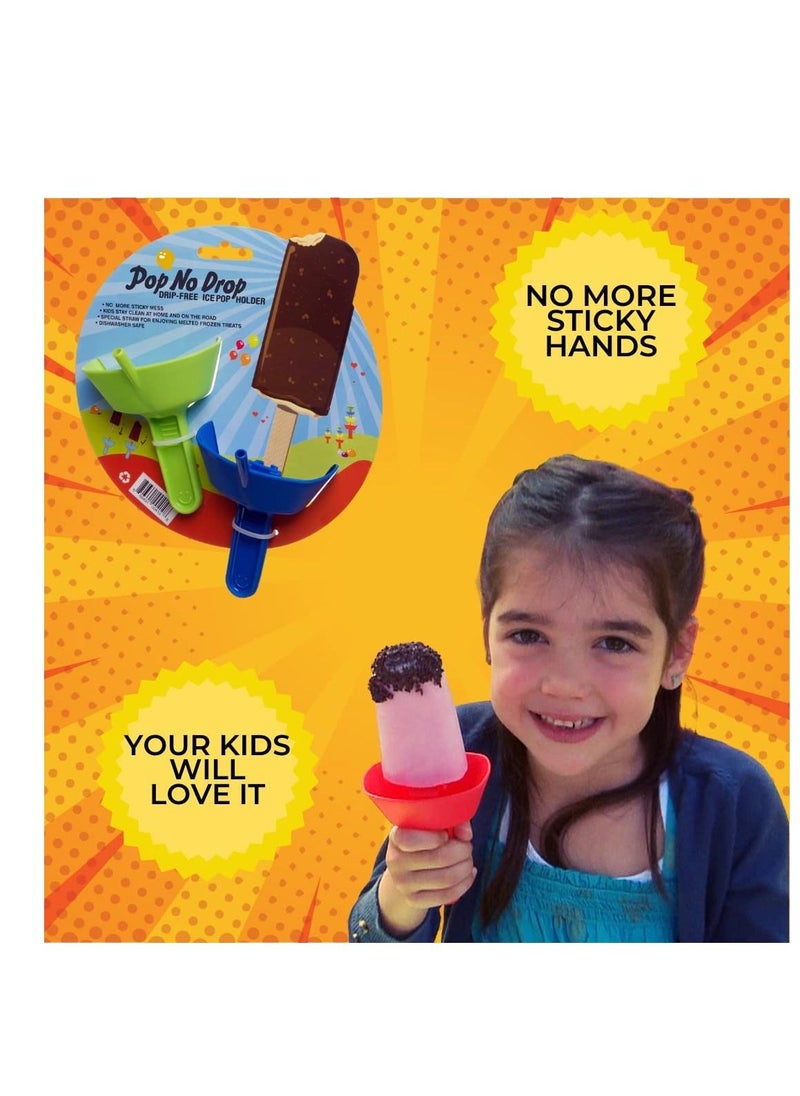 Generic Drip Free Popsicle Holder, Frozen Treats Holder with Straw, BPA-Free and Lead-Free (Random color, 10 pcs)  - Image 5
