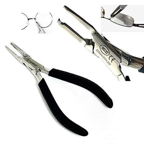 artlab Premium -Nose Pad Arm Adjusting Pliers Eyeglass Arms Frame Eyeglasses Nose Pad Remover, Multi-purpose Optical Optician Tool for Glasses Repair Assembling & Adjusting (NOSE PAD PLIER) - Image 1