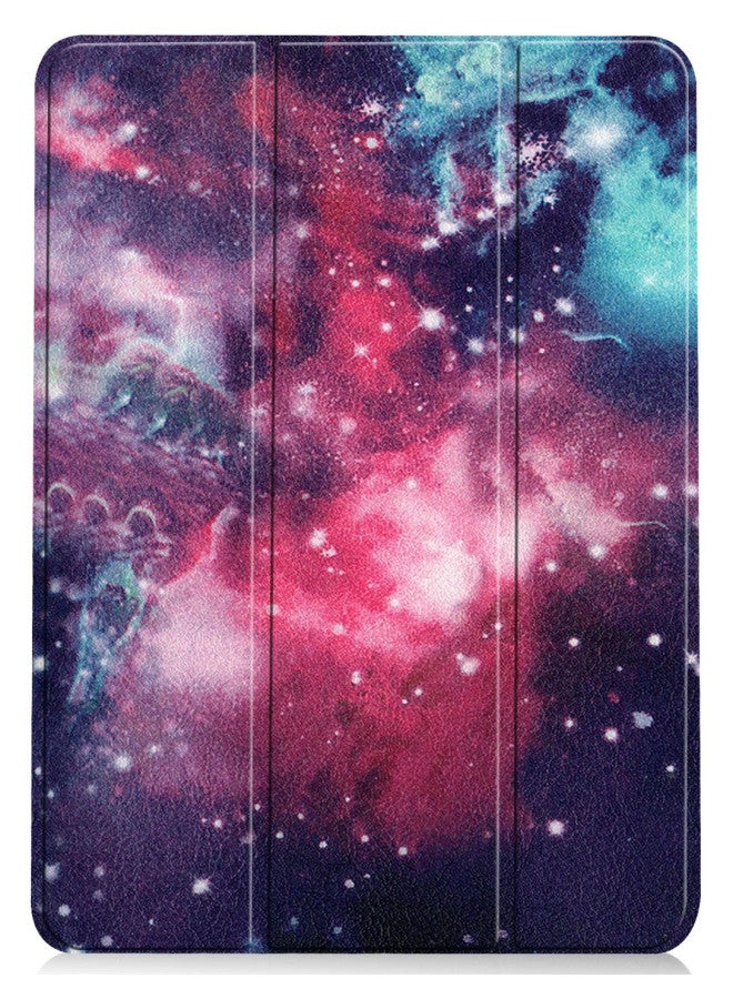 2022 Protective Case For Ipad10 Tri-Fold Leather Ipadair5 Protective Case For Ipad9 Cass Buckle Ipad10-Color:Galaxy-Applicable Model:iPad 10.9 Air4 2020