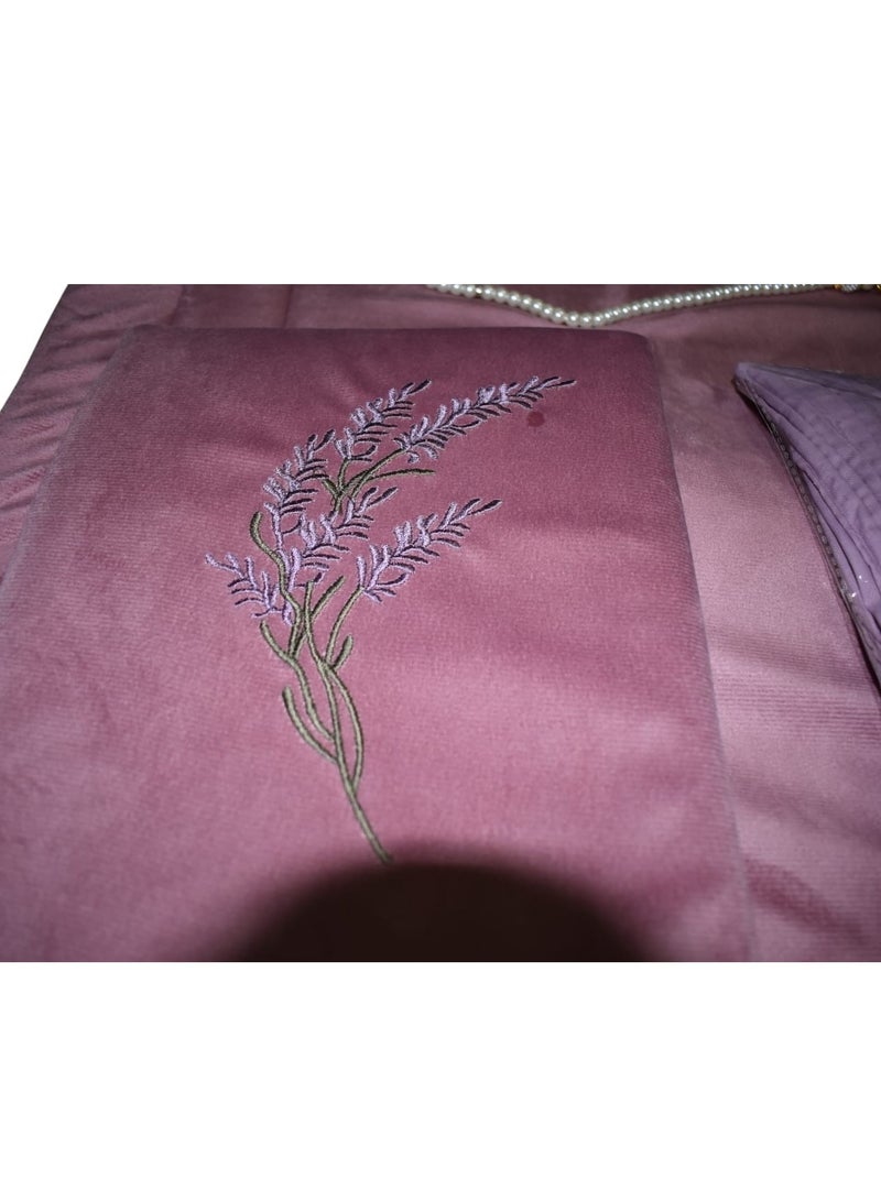 Foam Prayer Mat Embroidered With Quran Cover, Prayer Dress And Tasbih For Women Multicolor  - Image 2