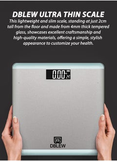 DBLEW Multi-Functional Body Fat Digital Bathroom Scale Home Use Intelligent Smart Electronic Weight Scale Personal Weighing Bath Scale Accurate Weight Machine LCD Display Pound And KG Units  - Image 5