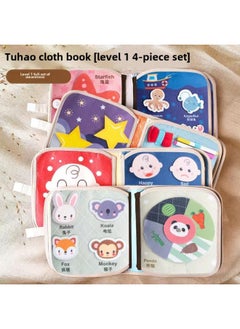Generic Early Education Cloth Book Tearing And Tearing Book Baby Can Bite Quiet Book Baby Tear-free Velcro Soothing 1-year-old Toy-Color:Geometric Drawing  - Image 3