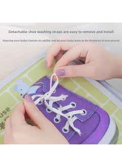 Generic Early Education Cloth Book Tearing And Tearing Book Baby Can Bite Quiet Book Baby Tear-free Velcro Soothing 1-year-old Toy-Color:Geometric Drawing  - Image 5
