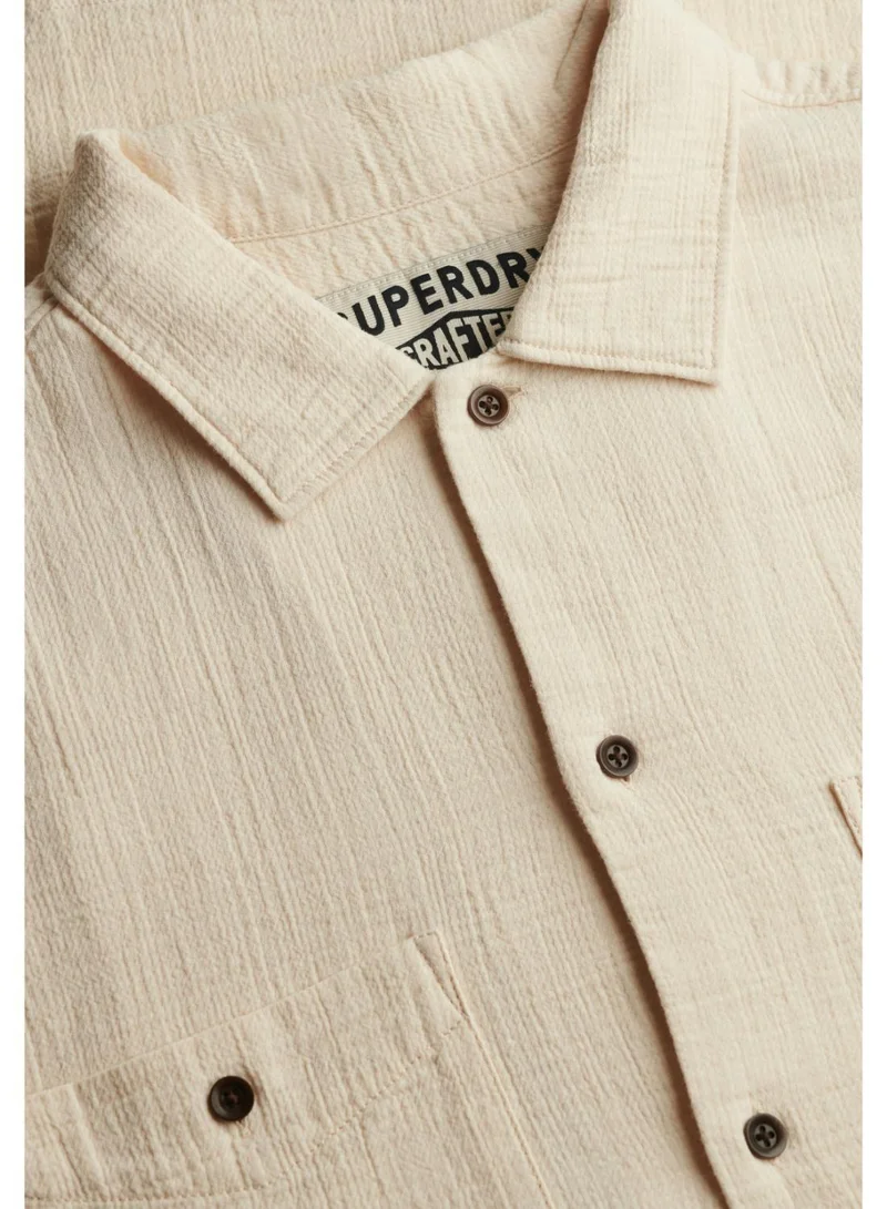 سوبر دراي The Merchant Store - Textured Short Sleeve Shirt