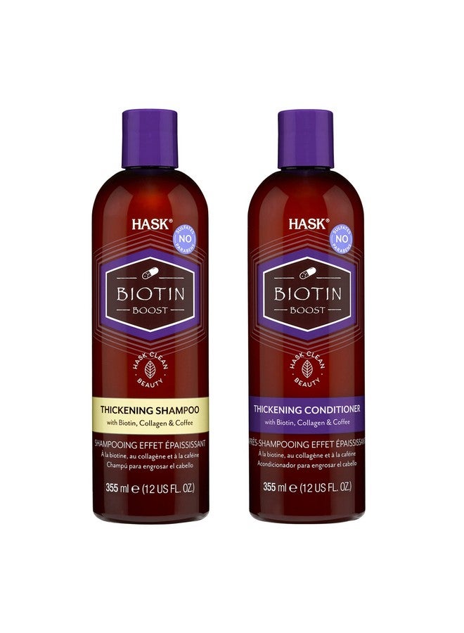 HASK مجموعة شامبو وبلسم بيودين لتعزيز كثافة الشعر (355 مل * 2) | لشعر أكثر كثافة وامتلاء | مع البيوتين والكافيين | خالي من الكبريتات والبارابين - Image 1
