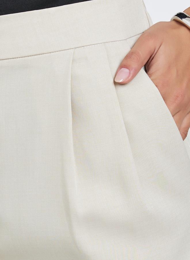 ستايلي بنطال بقصة باريل ضيقة مع طيات أمامية - Image 3