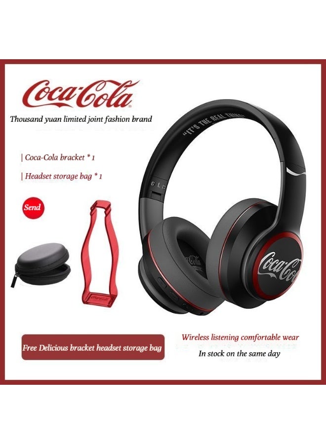 كوكا كولا T05 سماعات الرأس اللاسلكية بلوتوث -تصميم إلغاء الضوضاء في الأذن للياقة البدنية، الدراسة، مناسبة لكل من الرجال والنساء - Image 1