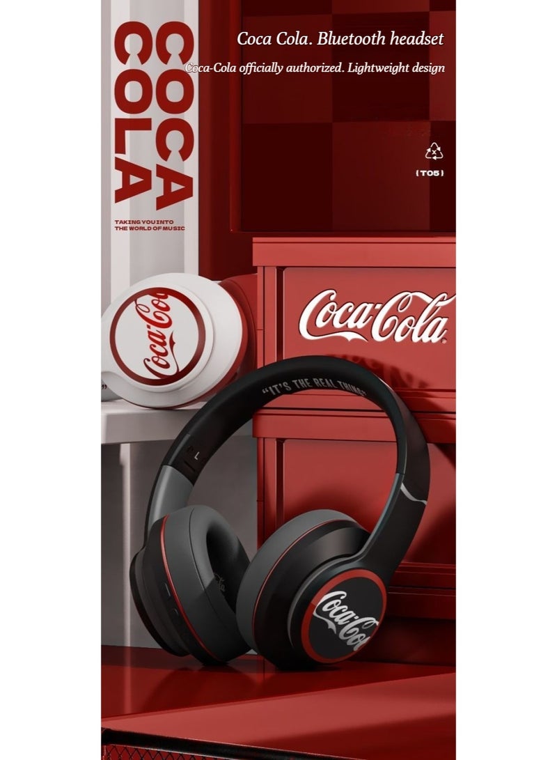 كوكا كولا T05 سماعات الرأس اللاسلكية بلوتوث -تصميم إلغاء الضوضاء في الأذن للياقة البدنية، الدراسة، مناسبة لكل من الرجال والنساء - Image 2