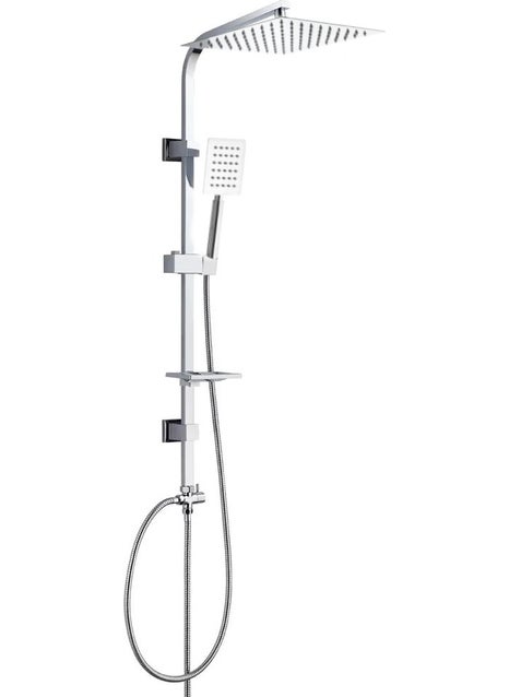 Full Chrome Square Irrigation Robot Shower Set - 400KK