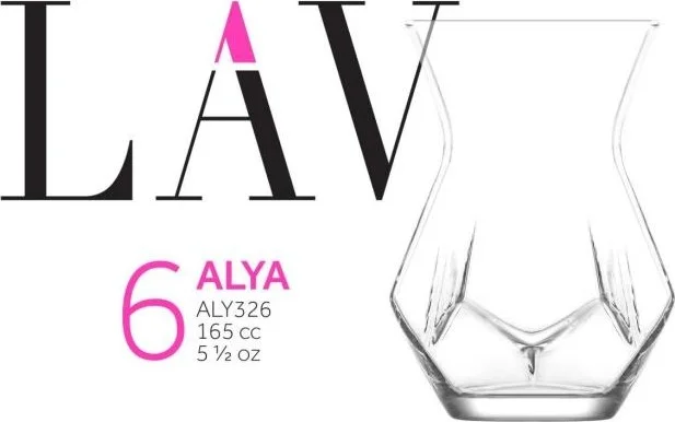 لاف Alya Tea Glass Set of 6 New Model Modern Glasses