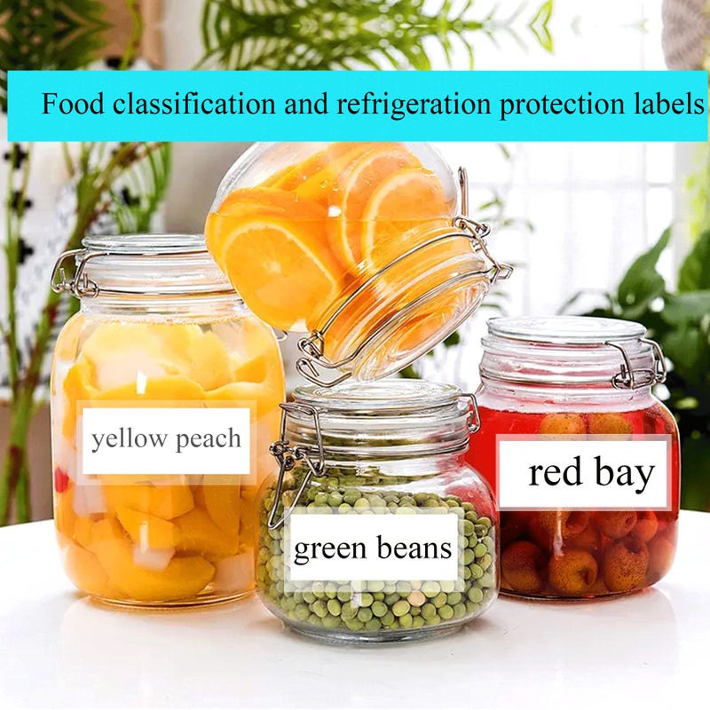 wootile 300Pcs Clear Label Protector Shields 2"x3" Vinyl Label Shields Library Book Repaire Tape Labels-Spine Labels Clear Protectors for Essential Oil Bottle Labels Food Jars Labels Barcode Label Protectors - Image 5