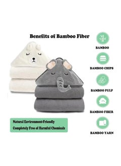 Moro Moro Baby Hooded Bath Towel – Ultra-Soft, Super Absorbent & Adorable Animal Design  - Image 3