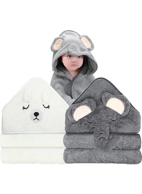 Baby Hooded Bath Towel – Ultra-Soft, Super Absorbent & Adorable Animal Design