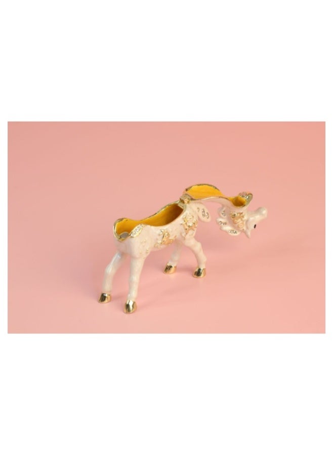Beauenty Alloy enamel crafts jewelry box constellation pony Tianma home small ornaments gift/white - Image 2