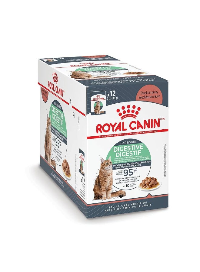 Royal Canin Digestive Care Wet Food in Gravy for Sensitive Adult Cats (1+ Years)   - 12x85g - Image 3