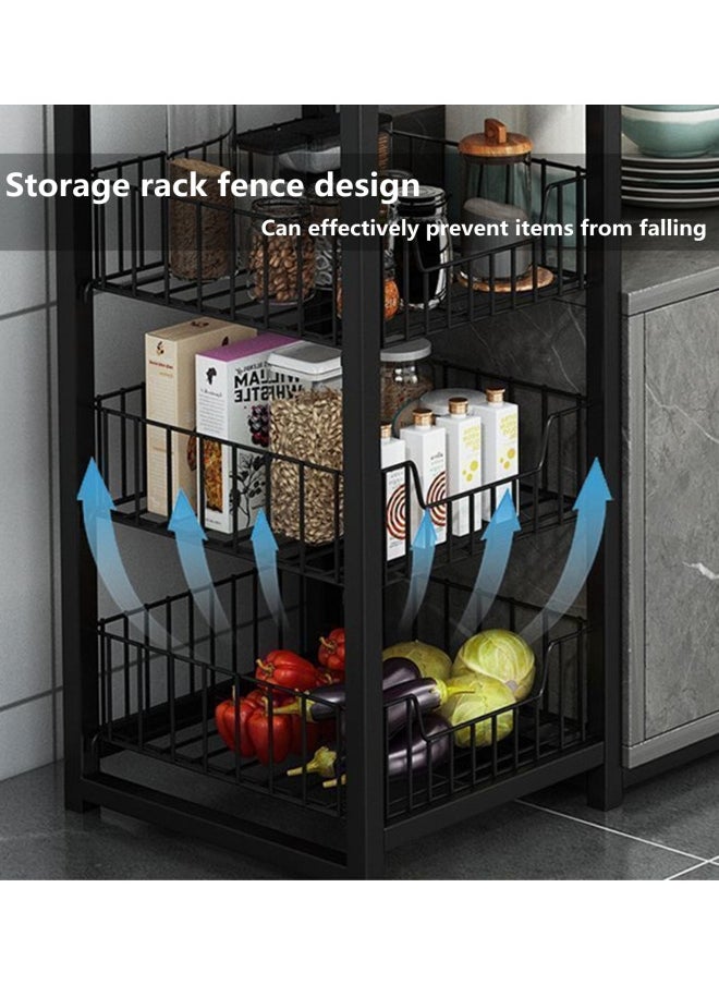 Kitchen Storage Rack Coffee Cabinet Microwave Rack With Cabinet And Storage Rack Suitable For Kitchen Living Room Dining Room