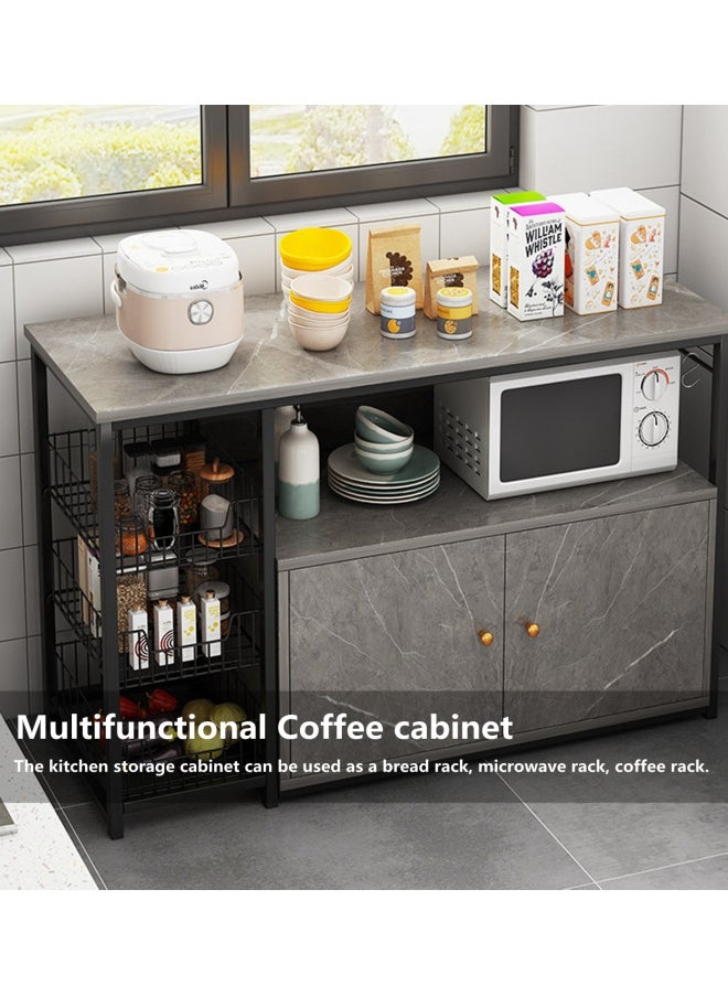 Kitchen Storage Rack Coffee Cabinet Microwave Rack With Cabinet And Storage Rack Suitable For Kitchen Living Room Dining Room