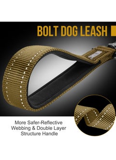 OneTigris OneTigris Bolt Short Traffic Dog Leash for Small Medium Large Dogs(Coyote Brown,S)  - Image 2