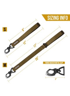 OneTigris OneTigris Bolt Short Traffic Dog Leash for Small Medium Large Dogs(Coyote Brown,S)  - Image 4