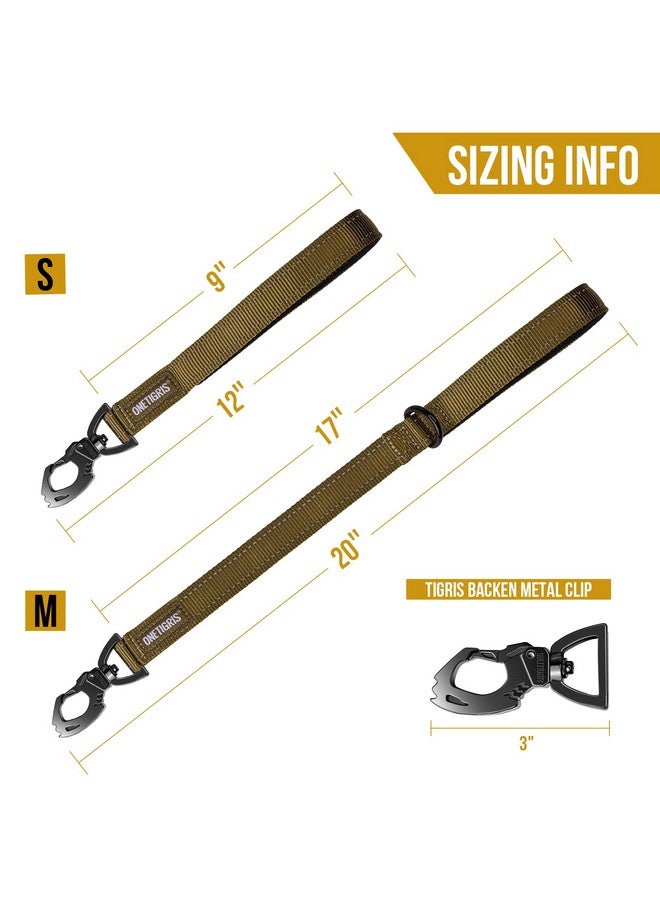 OneTigris OneTigris Bolt Short Traffic Dog Leash for Small Medium Large Dogs(Coyote Brown,S) - Image 4