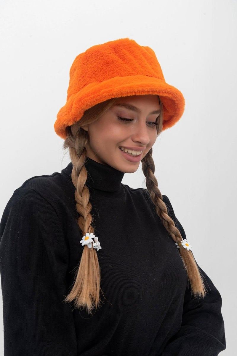 Saria Moda Saria Fashion Plush Bucket Hat  - Image 2