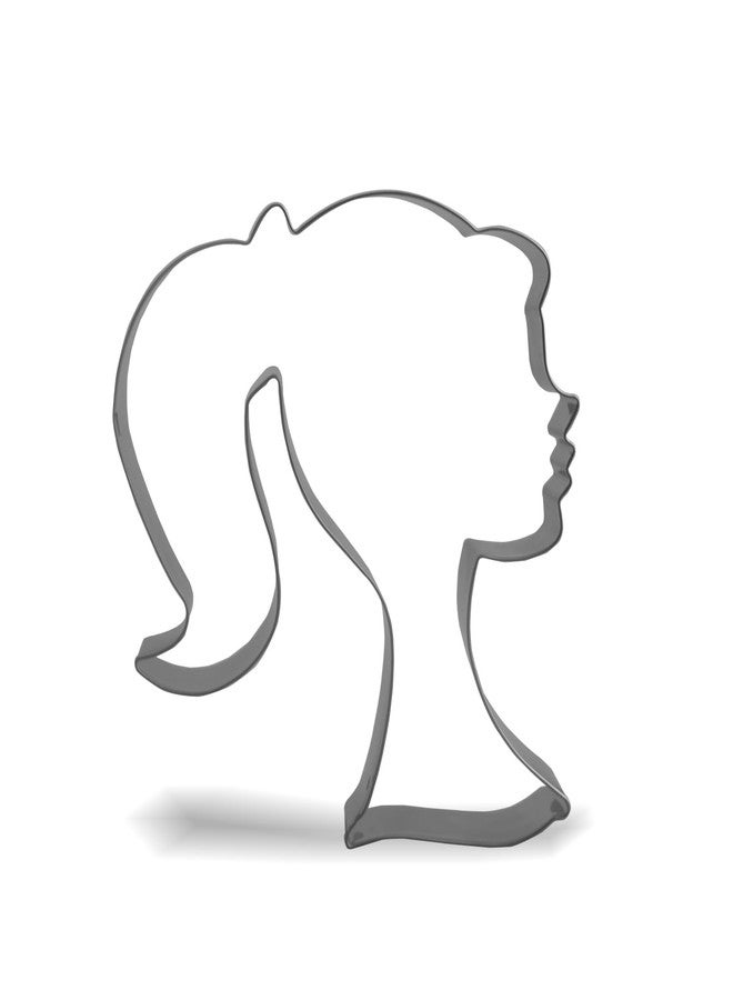 Keewah قطاعة بسكويت على شكل رأس دمية من كيوا، 4.5 × 4 بوصة، من الفولاذ المقاوم للصدأ - Image 1