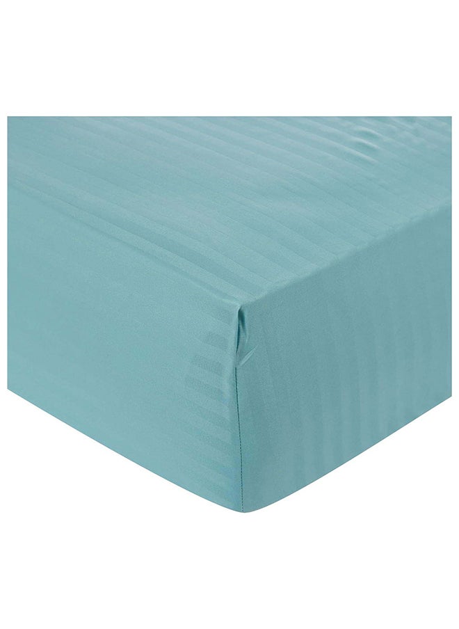Hotel Collection HOTEL COLLECTION Stripe GreenTwin Single size Fitted Sheet 120x200 cm with 2 Pillow Cases  - Image 1