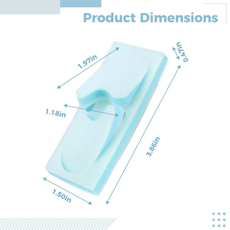 10 Pcs Soft Washable Foam Toe Separators for Overlapping Toes and Bunion Pain Relief - Image 5