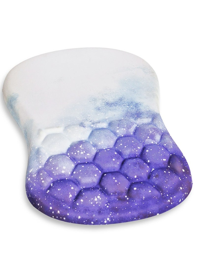 Mini Hand Mouse Pad With Gel Wrist Support Band , Cute Design HD Print Pattern Desk Mat, Extended Mouse Pad and Keyboard Mouse Pads, Waterproof Fabric Surface Mouse Pads for Office, Anti-Slip Rubber Base