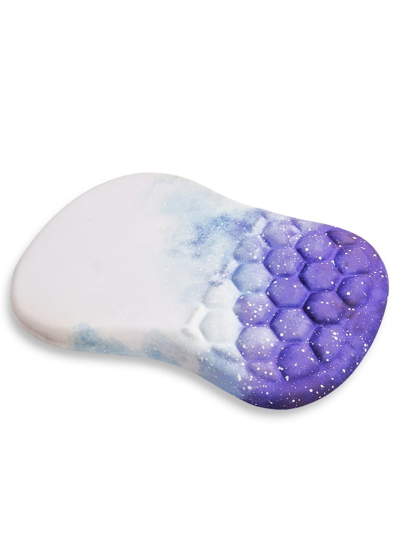 Mini Hand Mouse Pad With Gel Wrist Support Band , Cute Design HD Print Pattern Desk Mat, Extended Mouse Pad and Keyboard Mouse Pads, Waterproof Fabric Surface Mouse Pads for Office, Anti-Slip Rubber Base