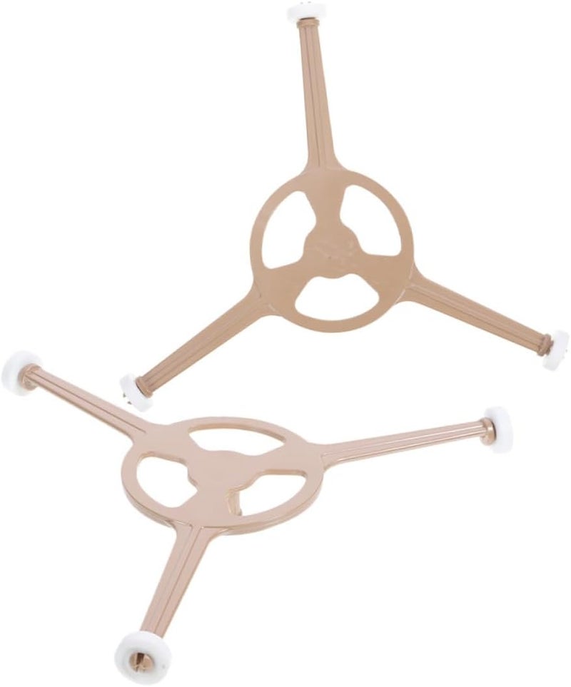 Vosarea 2pcs Microwave Turntable Holder Triple Arm Support Replacement for Microwave Oven Stable and Portable Design for Even Heating - Image 1