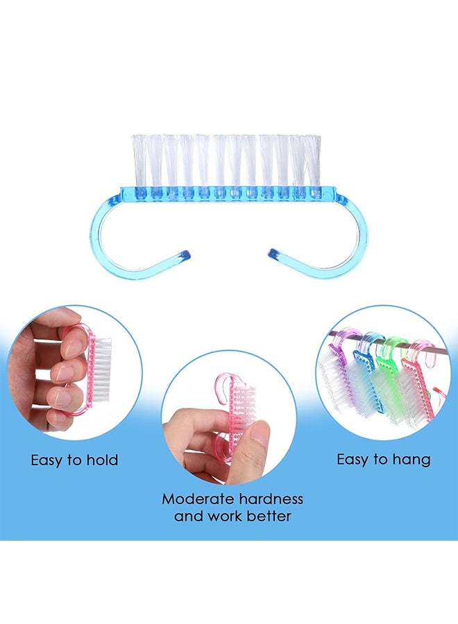 Quantum 16 PCS Handle Grip Nail Brush, Fingernail Brush with Plastic Handle Nail Brush for Cleaning Fingernails, Easy to Use Nail Cleaner Nail Brushes for Toes and Nails - Image 3