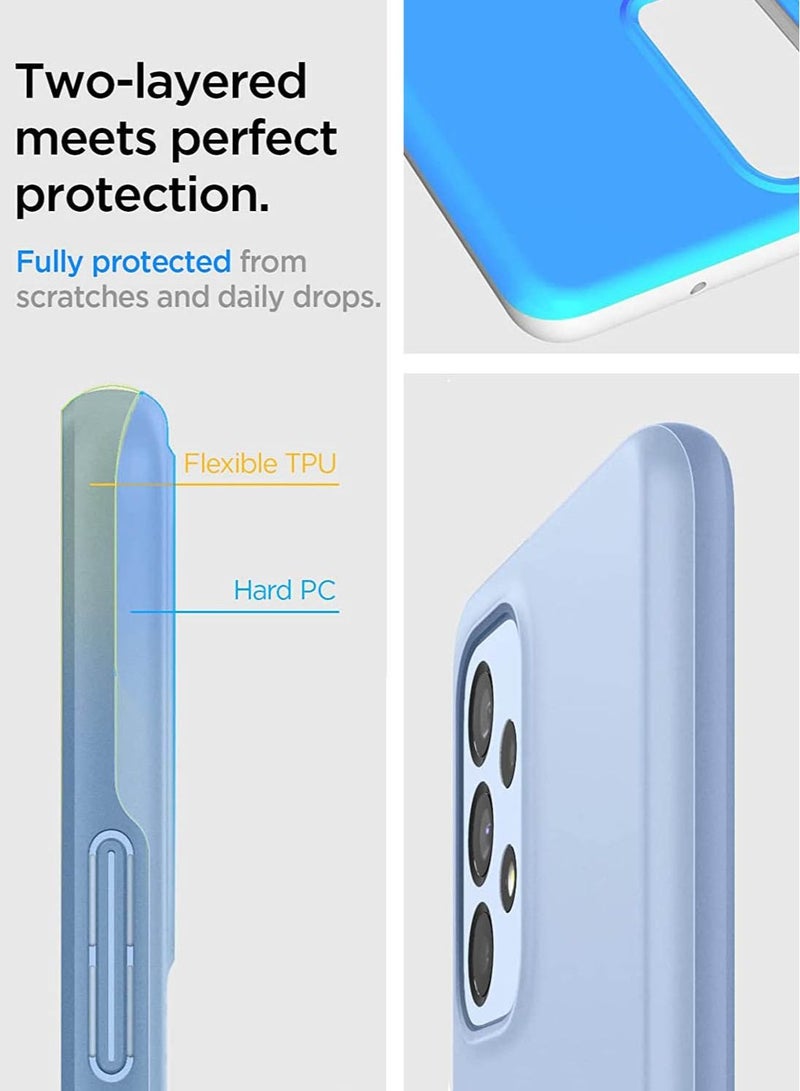 Spigen Thin Fit Case Cover for Samsung Galaxy A53 5G (2022) - Cream Blue - Image 3